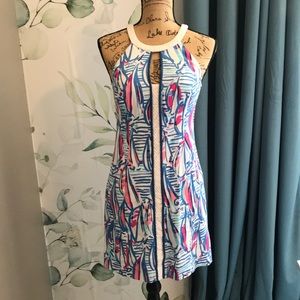 Lilly Pulitzer sailboat dress, 100% cotton, fully lined, size 4